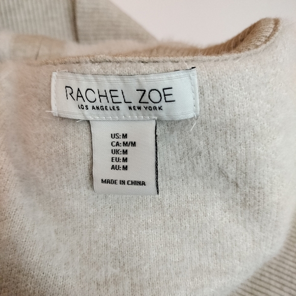 Cold weather Layer Rachel Zoe Taupe Turtleneck Sweater -ships fast - Picture 4 of 5